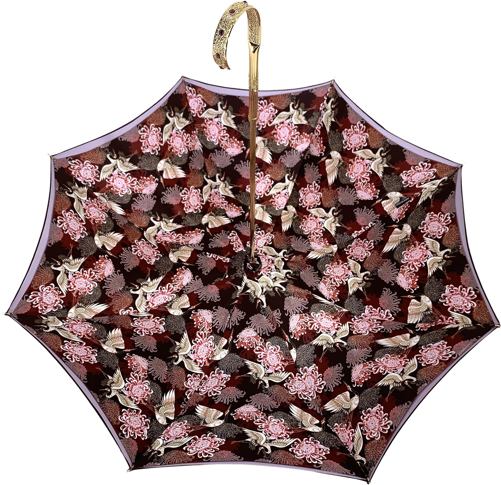 Exclusive Herons Design Double Cloth Umbrella - Stylish Waterproof Rain Protection for Women & Men - Perfect for Outdoor Events, Beach, and Garden Use