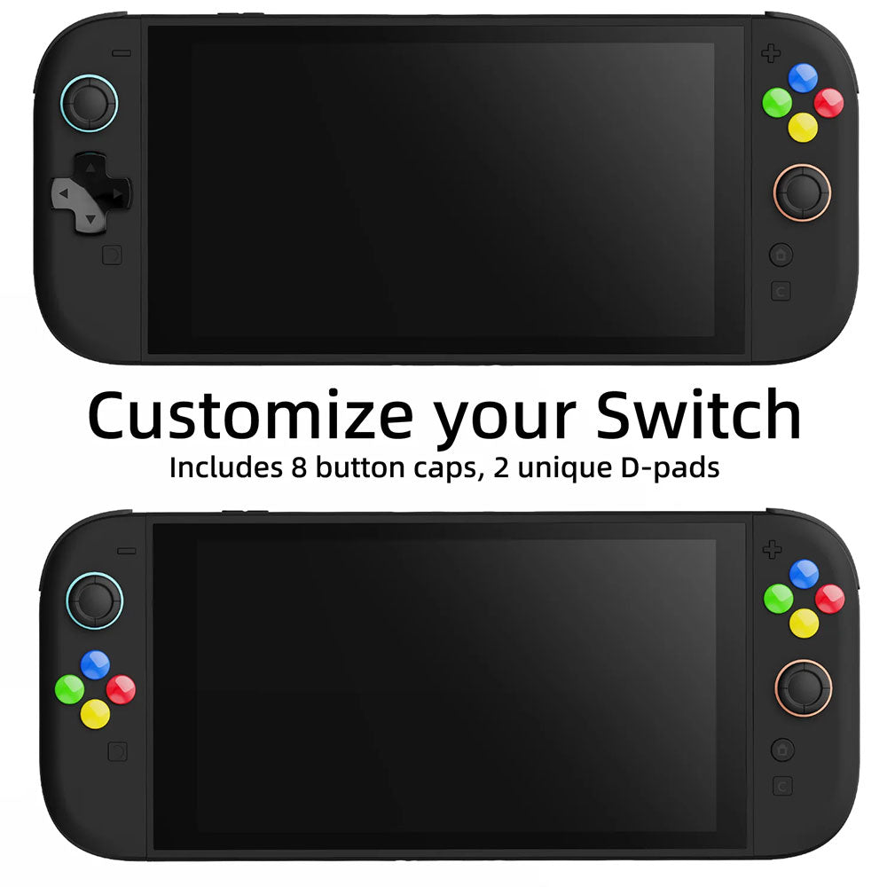 Savage Raven by Skull & Co. D-Pad Set for Nintendo Switch 2 - Red & Blue | Enhanced Gaming Experience for Competitive Play & Comfortable Controls