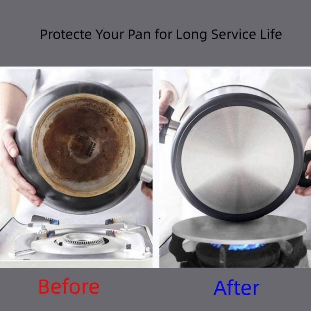 Zerodis 8.7 Inch Stainless Steel Heat Diffuser Plate - Induction Adapter for Gas & Electric Stoves, Cooktop Converter (22cm) - Perfect for Even Cooking, Simmering & Protecting Delicate Cookware