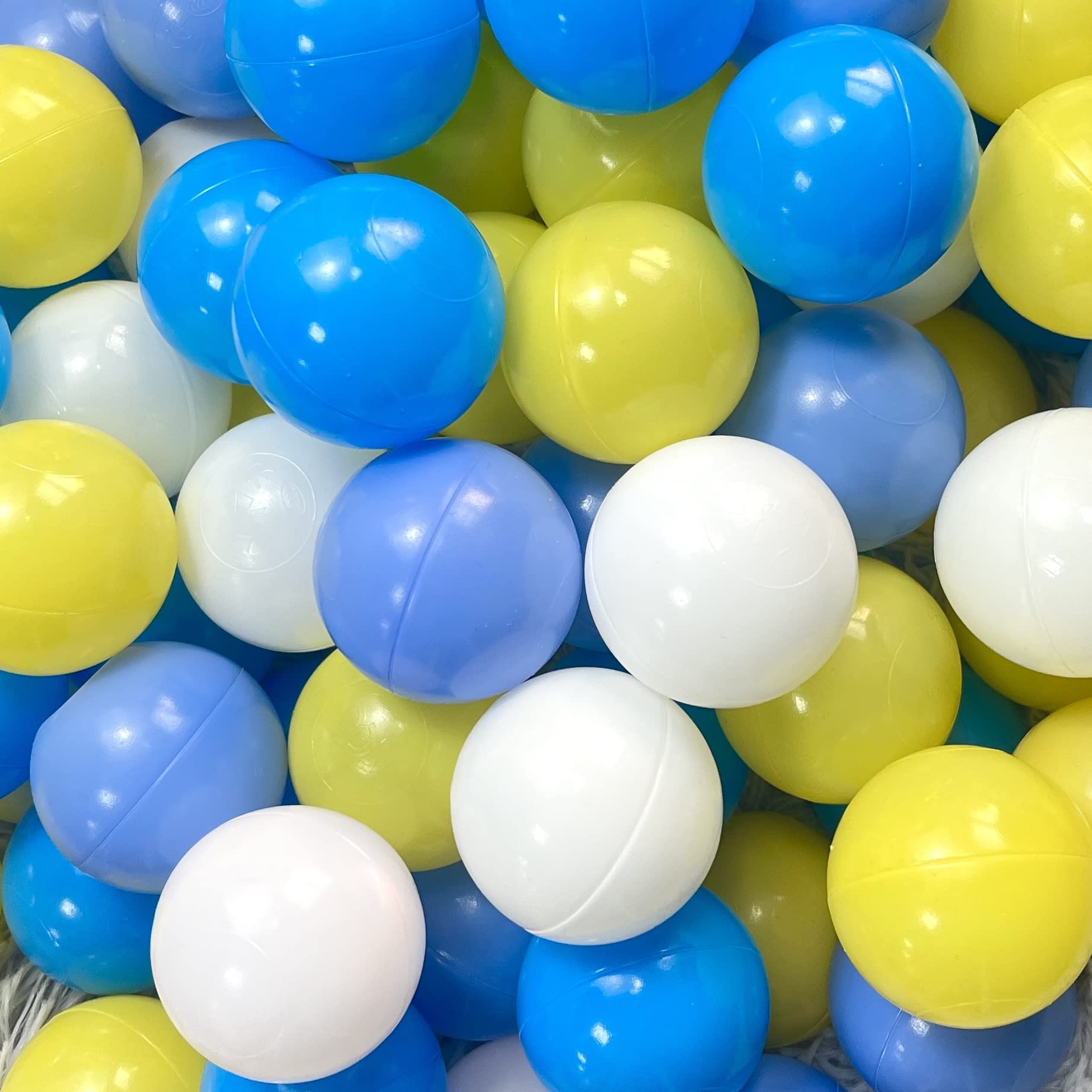 Soft Plastic Play Pit Balls - 200/500/1000/2000 Count BPA-Free Ball Pit Balls for Kids, Toddlers & Pets (2.2 Inch) - Perfect for Indoor Playhouses, Birthday Parties & Dog Play Areas