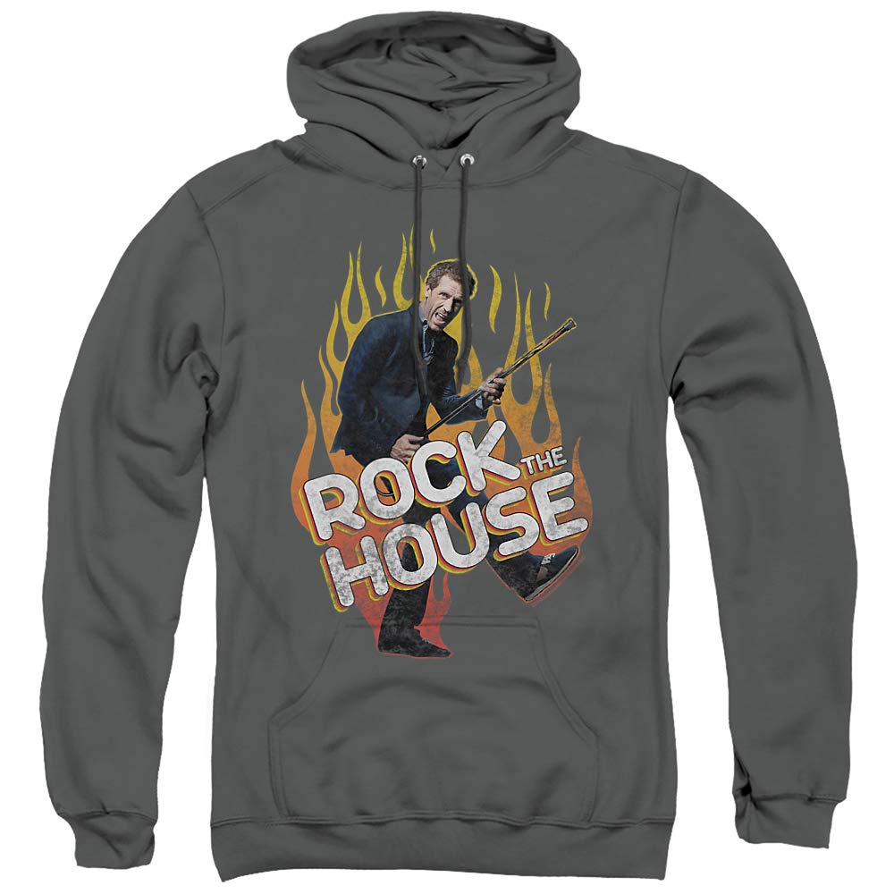 Unisex Pullover Hoodie - House Rock The House - Comfortable & Stylish for Men & Women - Perfect for Casual Wear, Lounging & Outdoor Activities