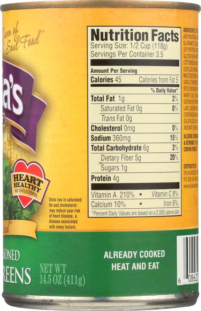 Organic Sylvia's Greens Mixed - 14.5 OZ (Pack of 3) | Fresh Salad Mix, Leafy Greens for Healthy Eating | Perfect for Salads, Smoothies & Meal Prep