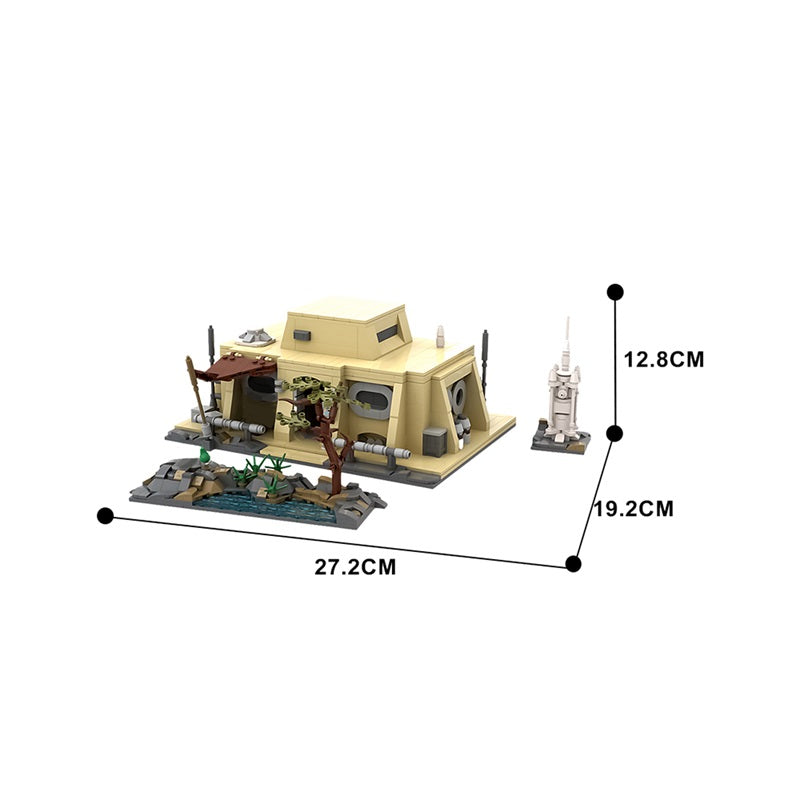 1325PCS MOC-146420 The Mandalorian's Cabin Building Blocks Set - Star Wars Inspired DIY Model Kit for Adults & Kids | Perfect for Home Decoration, Gift Giving & Collectors