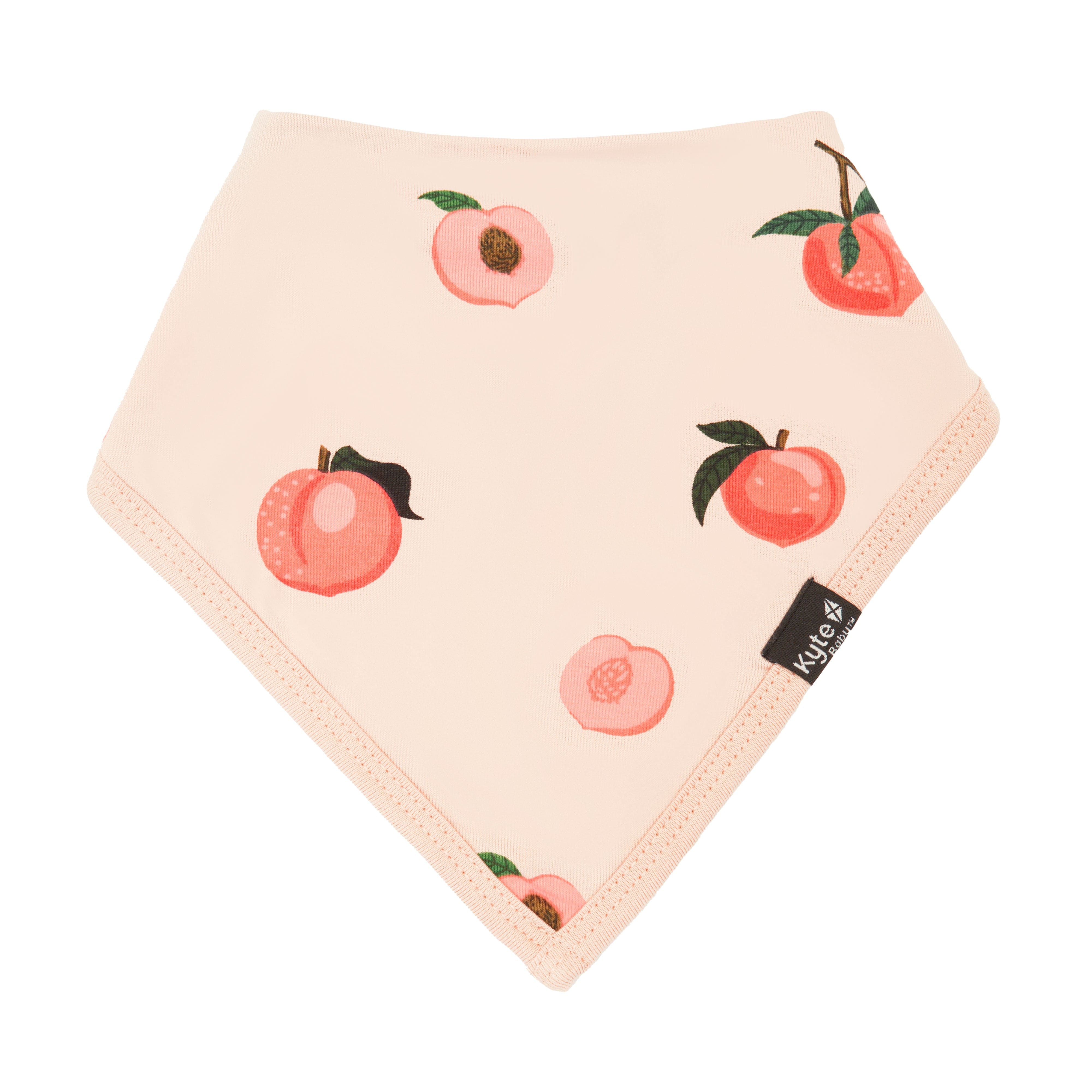 Baby Bib in Soft Peach Color - Waterproof & Adjustable for Messy Meals, Feeding, and Toddler Mealtime