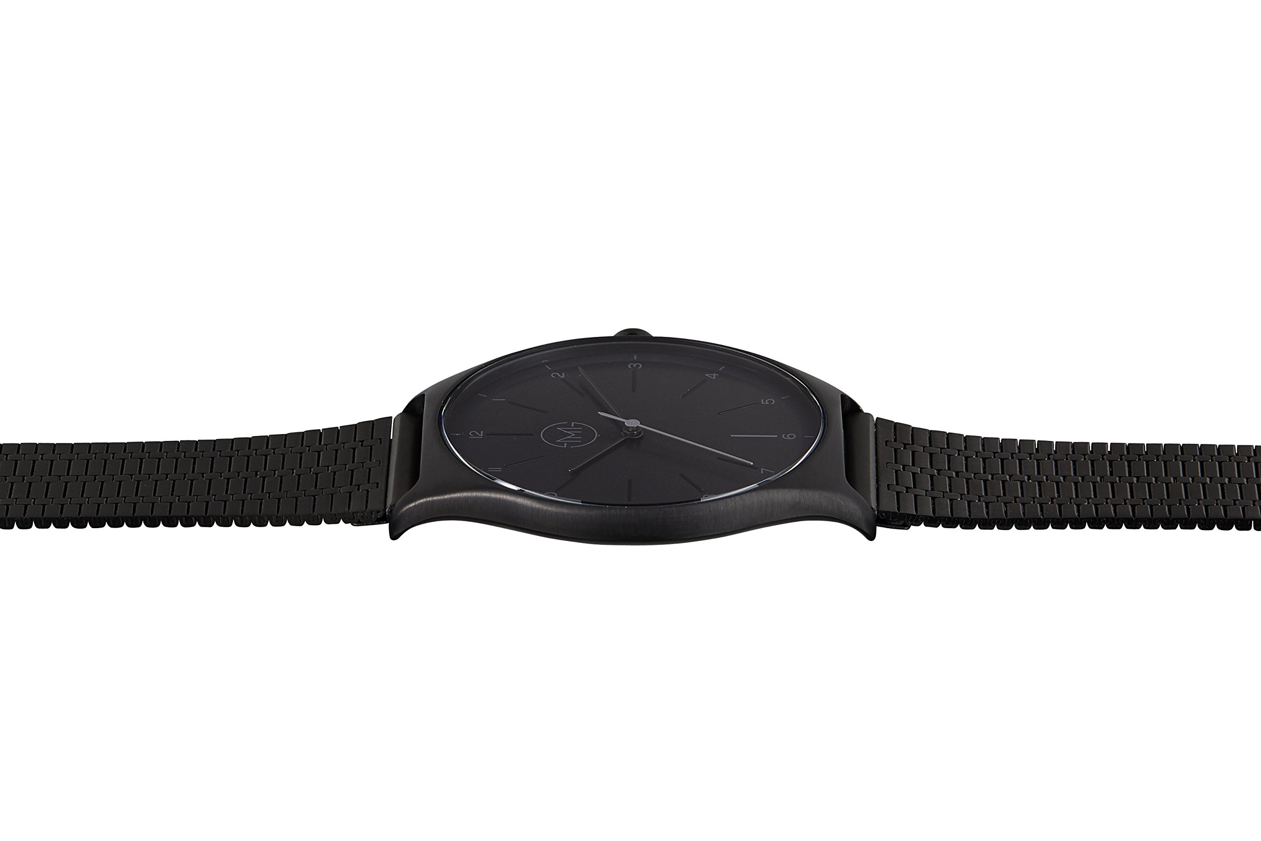 One 07 Ultra Slim Black Unisex Watch - Minimalist Design for Men & Women - Perfect for Everyday Wear, Office & Casual Outfits