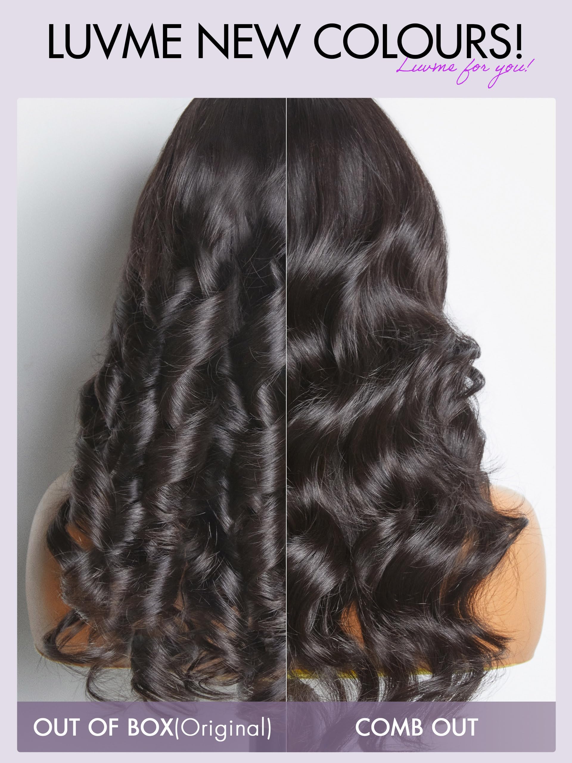 LUVME HAIR PreMax 13x4 Frontal Body Wave Lace Wig - 100% Human Hair Glueless Lace Front Wigs for Black Women | Natural Black Side Part | Perfect for Daily Wear, Special Occasions & Protective Styling