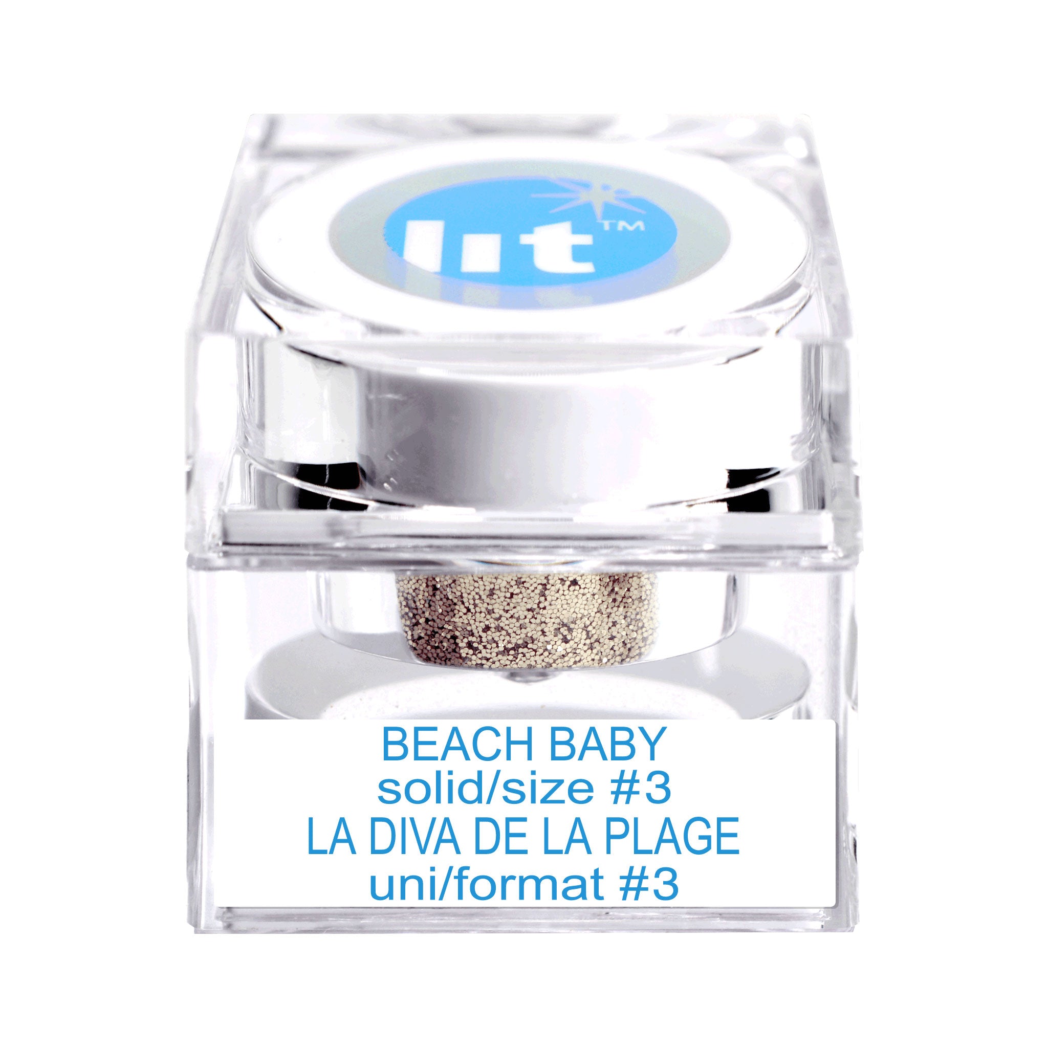 Sparkling Beach Baby Glitter (Solid) for Kids Crafts, DIY Nail Art & Party Decorations – Perfect for Summer Activities & Holiday Projects