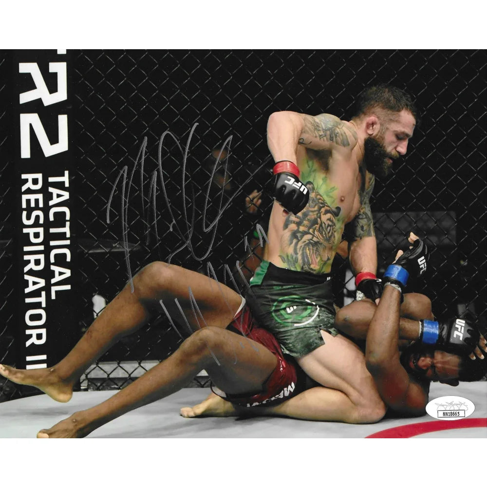 Michael Chiesa Autographed 8x10 Photo with JSA COA - UFC MMA Fighter Signed Memorabilia - Perfect for Sports Collectors, Man Cave Decor & MMA Fan Gifts