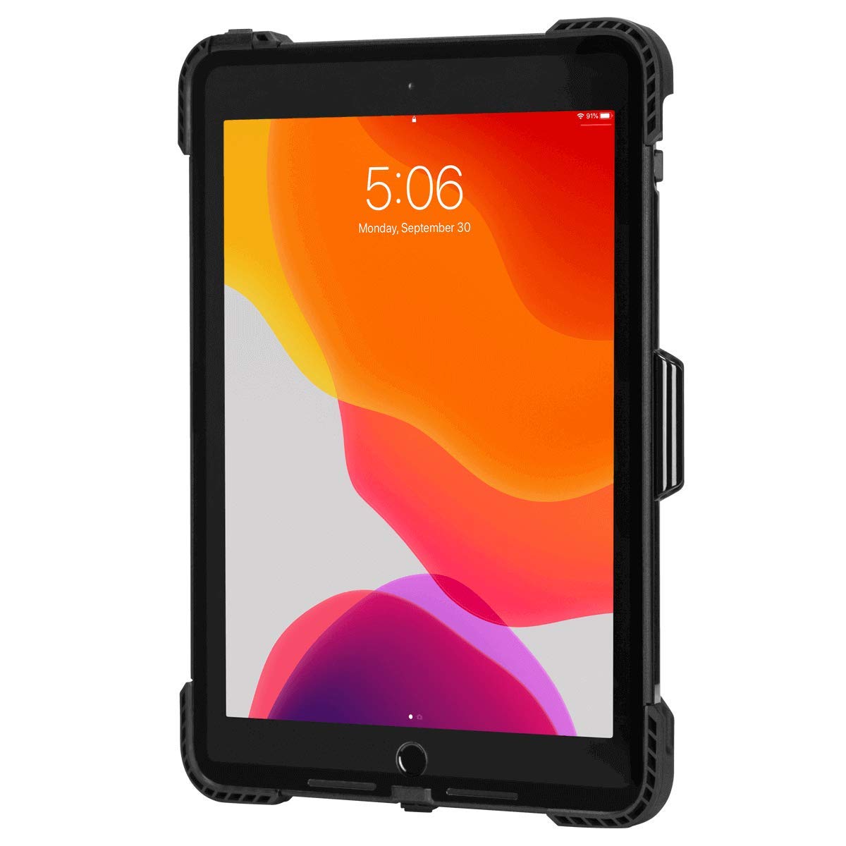 Targus THD498GLZ Rugged Protective Case for Apple iPad 7th/8th/9th Generation - Shockproof Cover with Kickstand, Black (10.2 Inch) - Perfect for Work, Travel & School Use