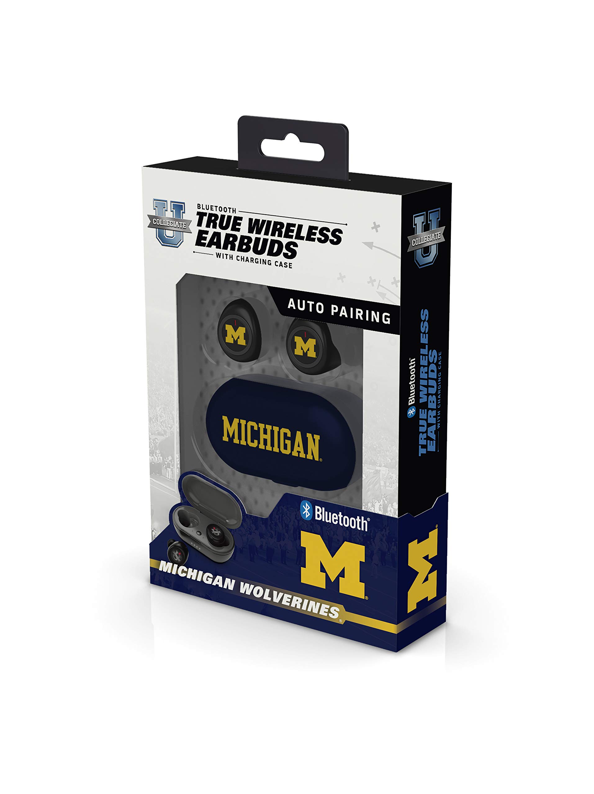 SOAR NCAA True Wireless Earbuds V.2 - Bluetooth 5.0 Headphones with 24H Playtime, IPX5 Waterproof, Noise Cancelling for Sports, Gym & Running (Unisex Design)