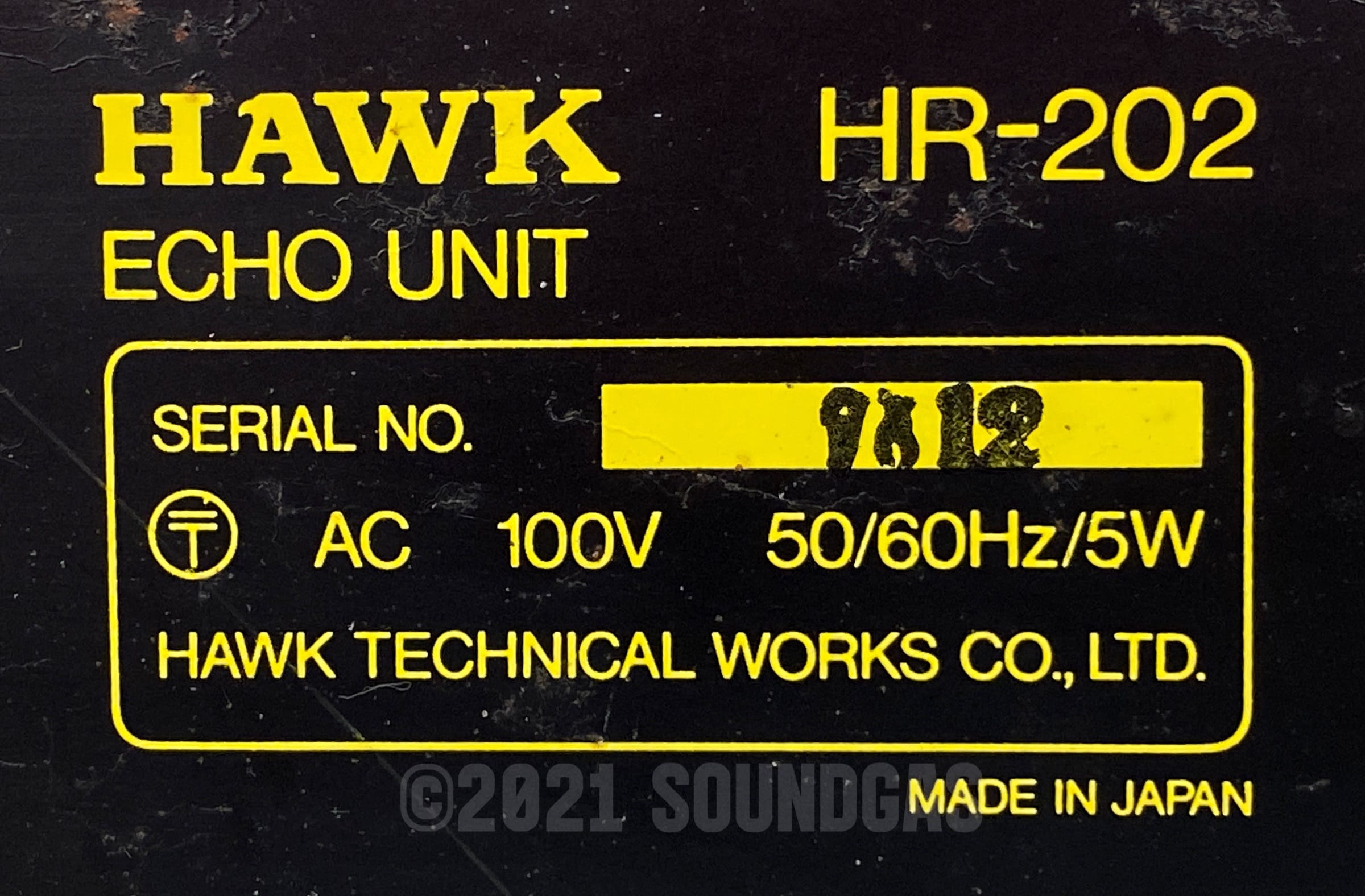 Hawk HR 202 Echo Unit Spring Reverb Guitar Effects Pedal - Vintage Analog Delay for Electric Guitar, Studio & Live Performance