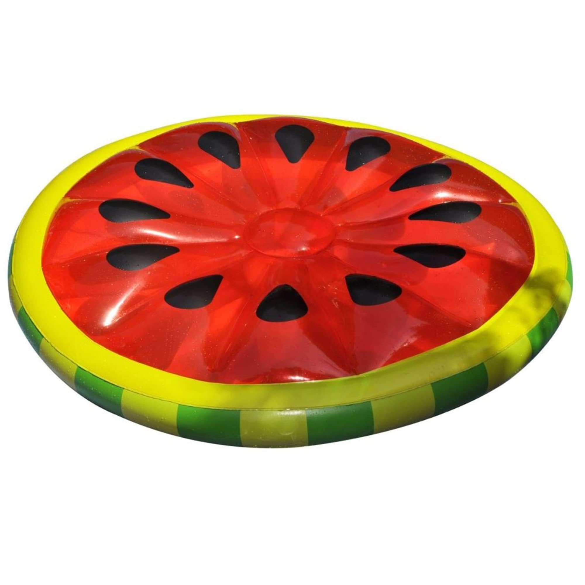Swimline Watermelon Slice Floating Pool Island - 60-Inch Inflatable Pool Float for Adults & Kids - Fun Summer Pool Party Accessory (Red/Green)
