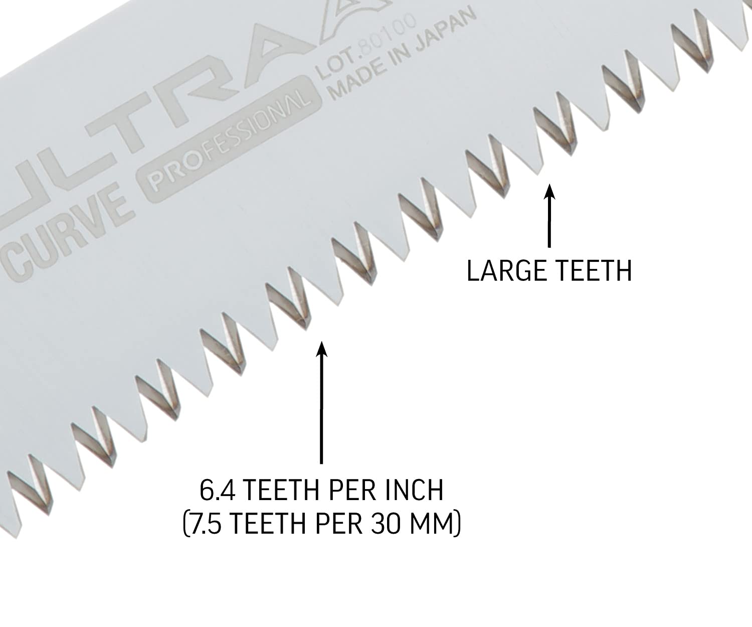 Silky Replacement Blade Ultra Accel 240mm Curved Saw Blade with Large Teeth (Model 447-24) - Perfect for Woodworking, Pruning, and Outdoor Cutting Tasks