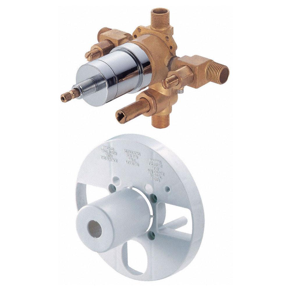 Danze Sonora Chrome Single Handle Pressure Balance Shower Valve with Diverter - Includes Rough-In Valve - Perfect for Bathroom Remodeling & Modern Home Upgrades