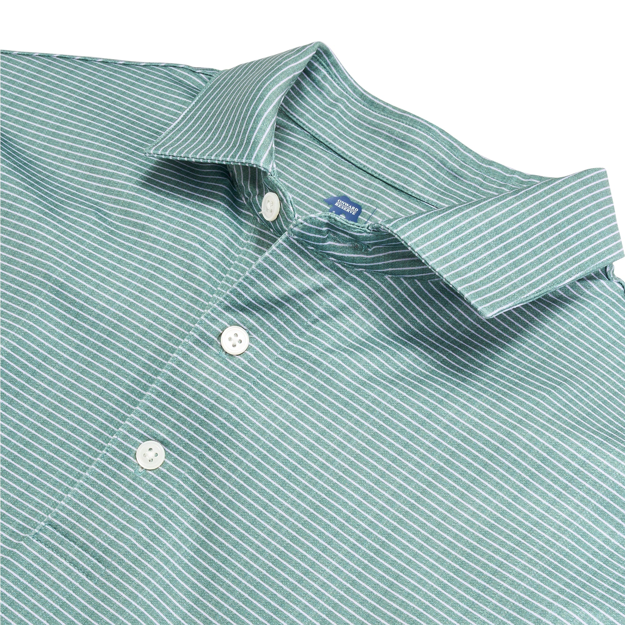 Birdie Stripe Performance Polo Shirt for Men - Moisture-Wicking Golf & Tennis Shirt with UV Protection - Perfect for Golf, Tennis, and Outdoor Sports