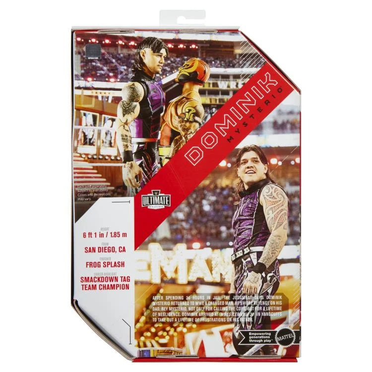 Dominik Mysterio WWE Ultimate Edition 23 Action Figure - Collectible Wrestling Toy for Fans & Display - Perfect for Play Battles, WWE Collection, and Gift Giving