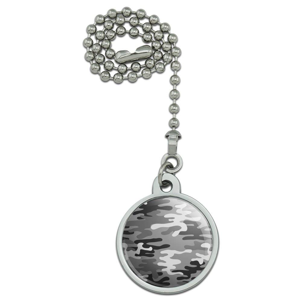 Snow Camouflage Ceiling Fan Pull Chain with Light Control - Durable Decorative Cord for Home, Bedroom, Living Room & Office - Easy to Install & Use