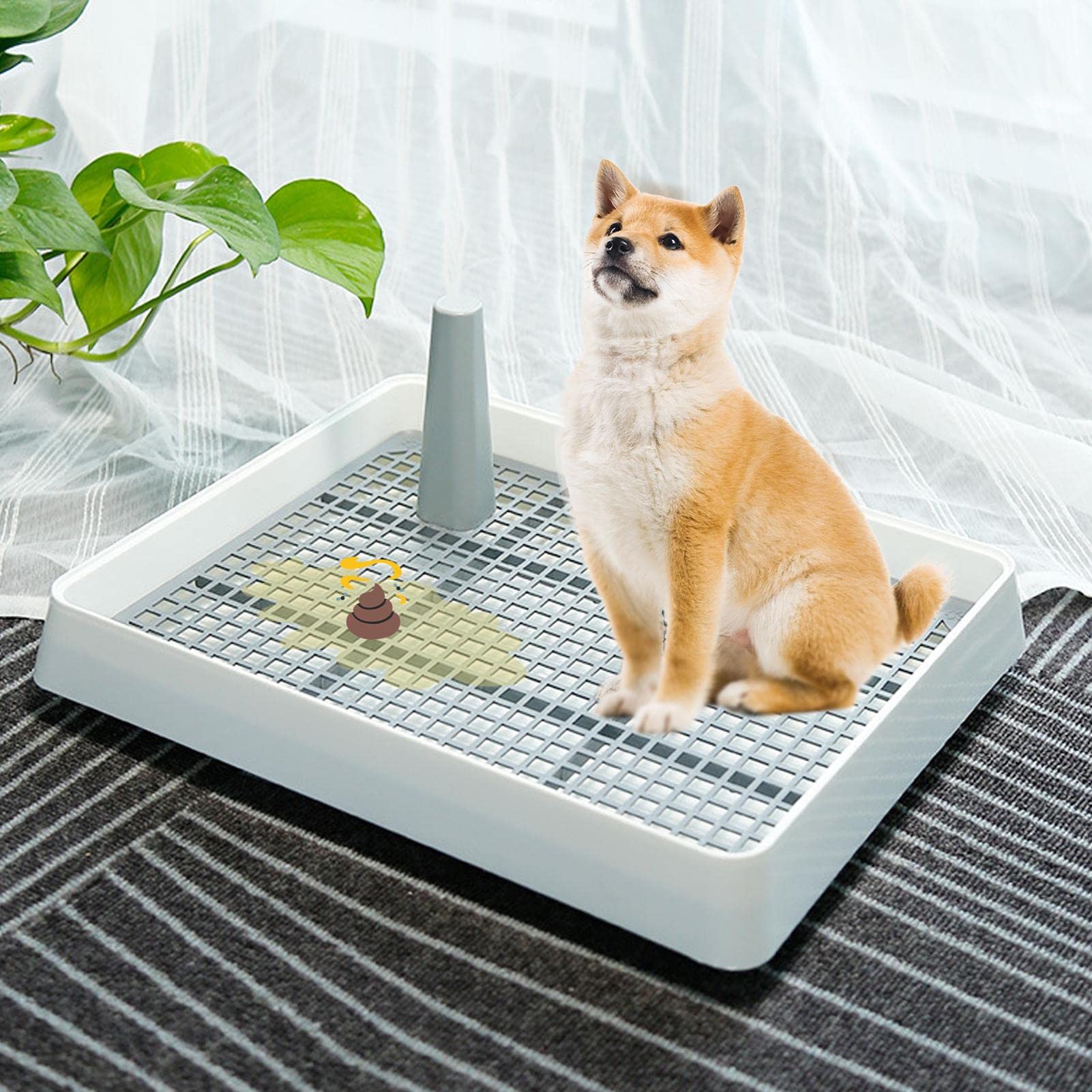 **Premium Dog Pee Pad Holder - Indoor Pet Toilet Training Mesh Tray for Small & Medium Dogs - Non-Slip Puppy Pad Holder for Floors - Perfect for Housebreaking & Apartment Living**