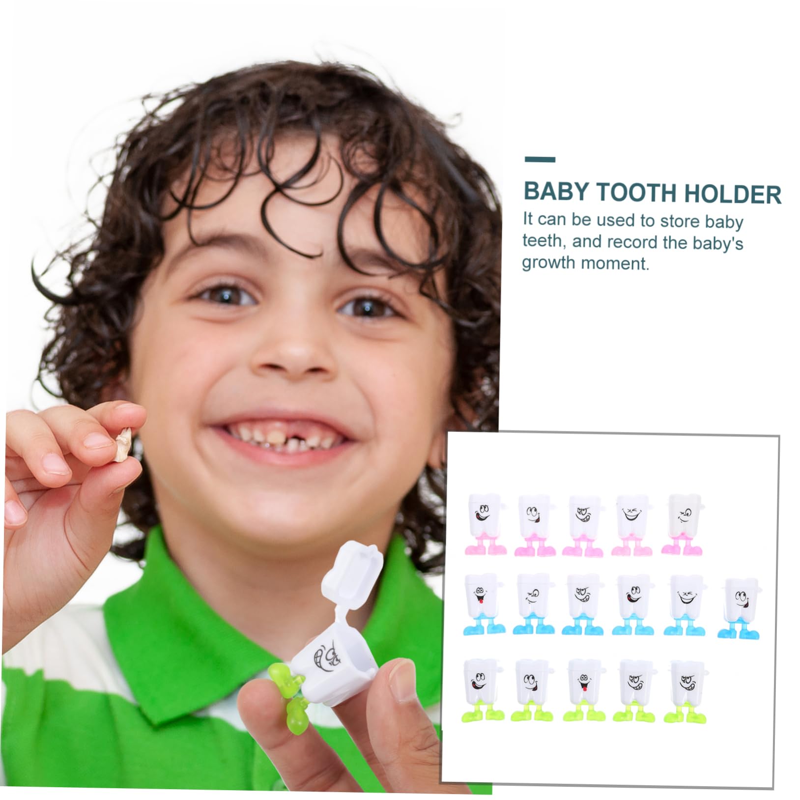 CIMAXIC 200 Pcs Plastic Tooth Storage Box - White Dental Organizer Case for Dentures, Braces & Toothbrush Heads | Perfect for Travel, Home & Dental Office Use