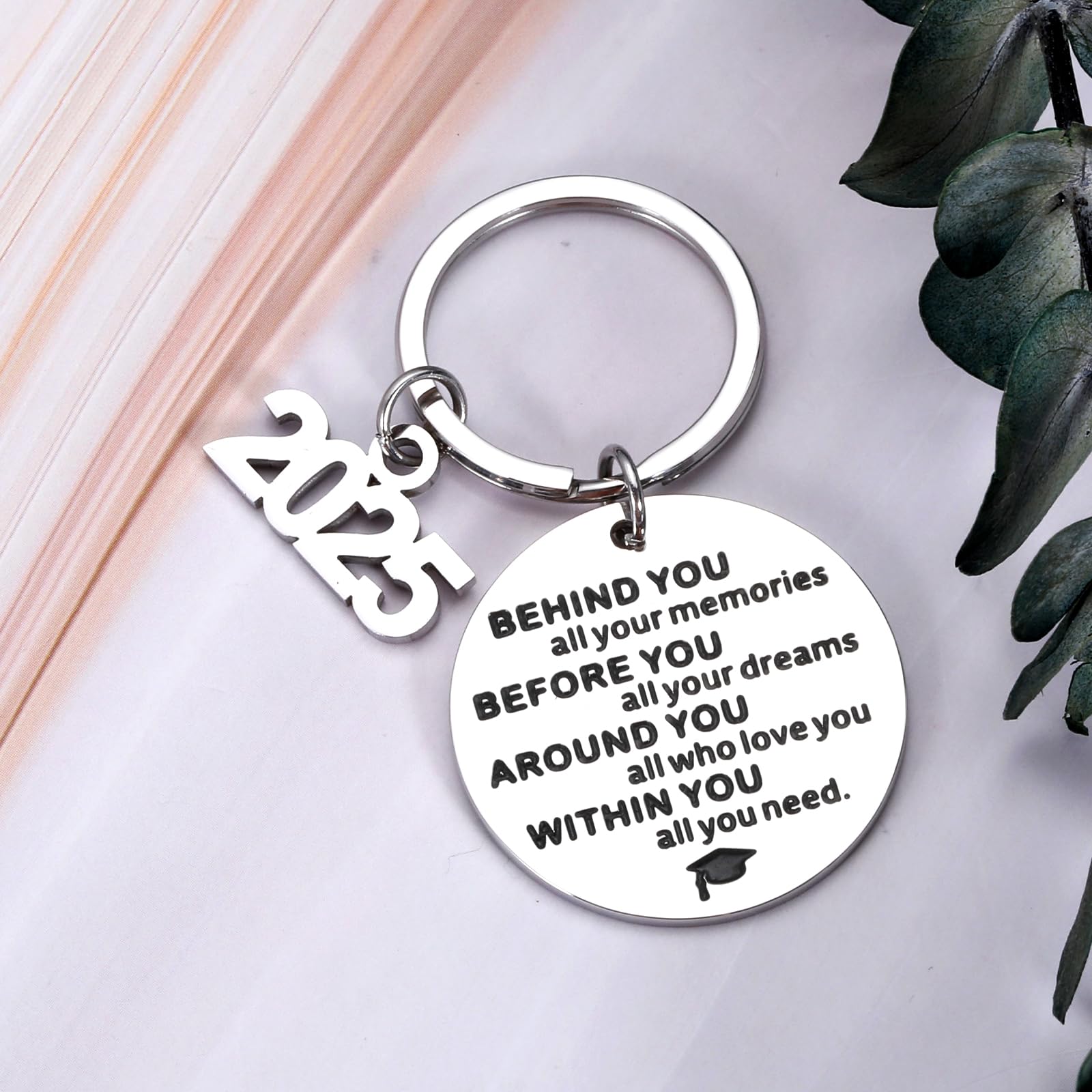 Class of 2025 Graduation Keychain - Inspirational Gift for High School & College Graduates (Men, Women, Nurses, Masters Students) - Perfect for Son, Daughter, Boy or Girl - Ideal for Senior Parties & Graduation Celebrations