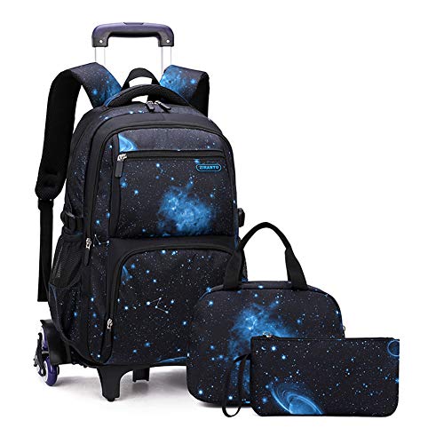 Black Blue-3pcs 6 Wheels