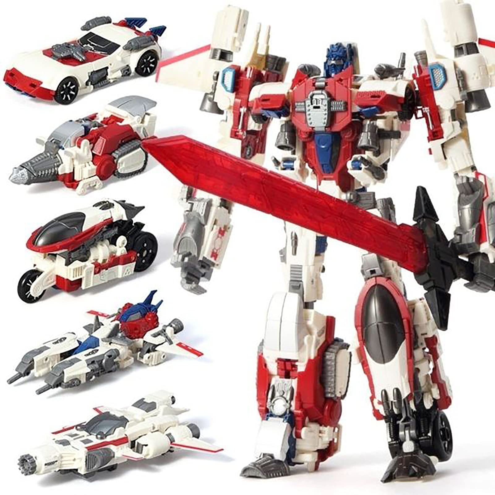 YYFZ QYJFCH 5-in-1 Transformer Toy - Computron Movie Warrior Calculation King KO Action Figure for Kids & Collectors | Perfect for Playtime, Display & Gifts