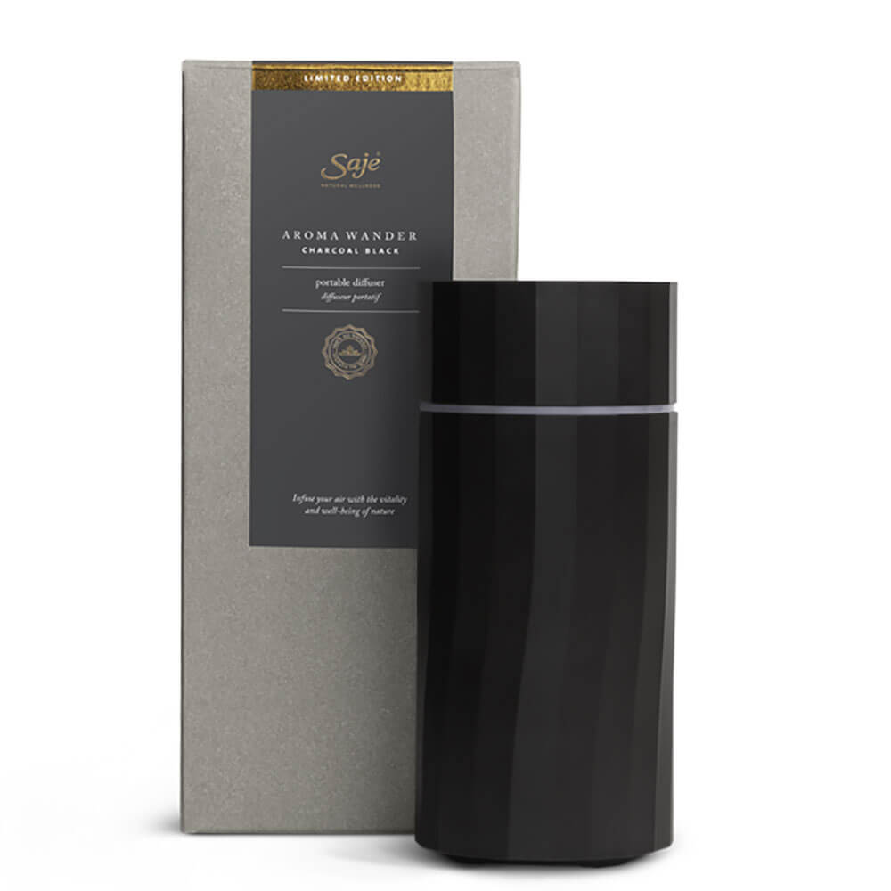 Aroma Wander Black Essential Oil Diffuser - Perfect for Home, Office, and Yoga Relaxation
