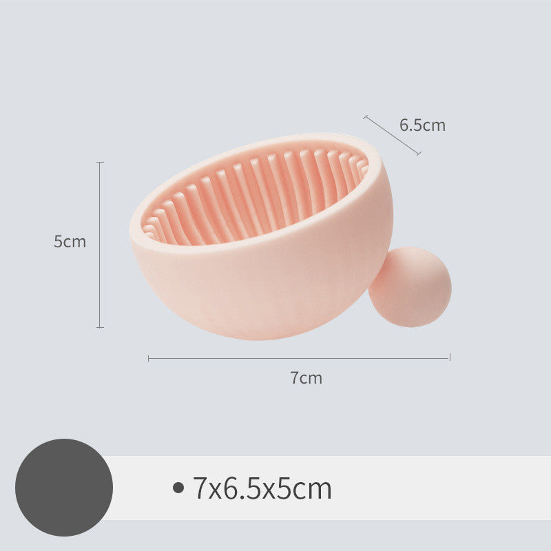Premium Small Ball Makeup Brush Cleaner - Gentle & Effective Cosmetic Tool Cleaning Sponge for Daily Makeup Brush Care - Perfect for Home & Professional Use