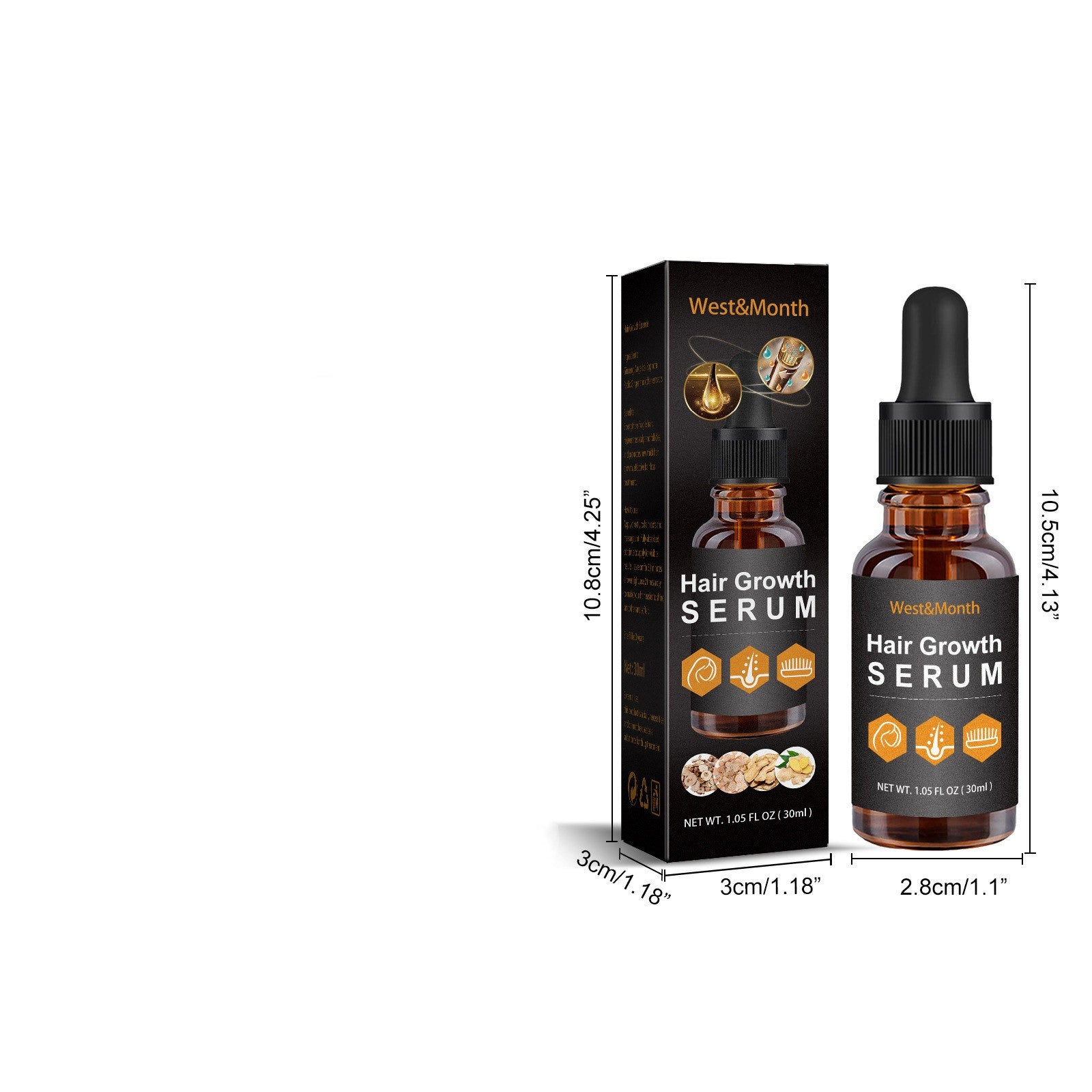 Hair Growth Oil for Repair & Care - Natural Essential Oil for Thicker, Healthier Hair - Perfect for Daily Scalp Massage & Hair Treatment