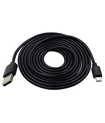 6Ft Extra Long USB Charger Cable for Google Chromecast - Fast Charging & Durable Nylon Braided Cord - Perfect for Home Theater, Gaming & Streaming Devices