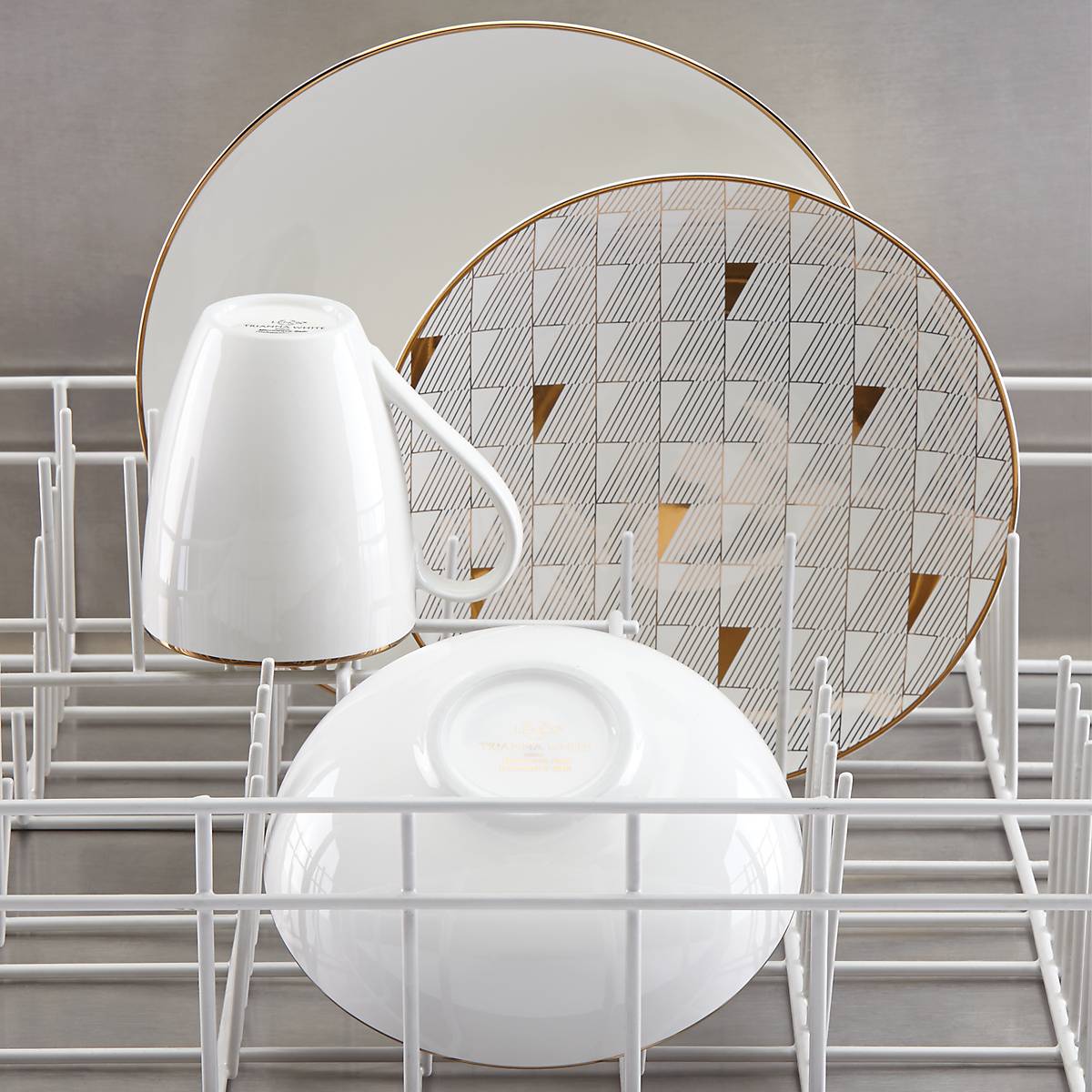 Trianna White 4-Piece Dinner Plate Set - Elegant Porcelain Tableware for Formal Dining, Casual Meals & Dinner Parties