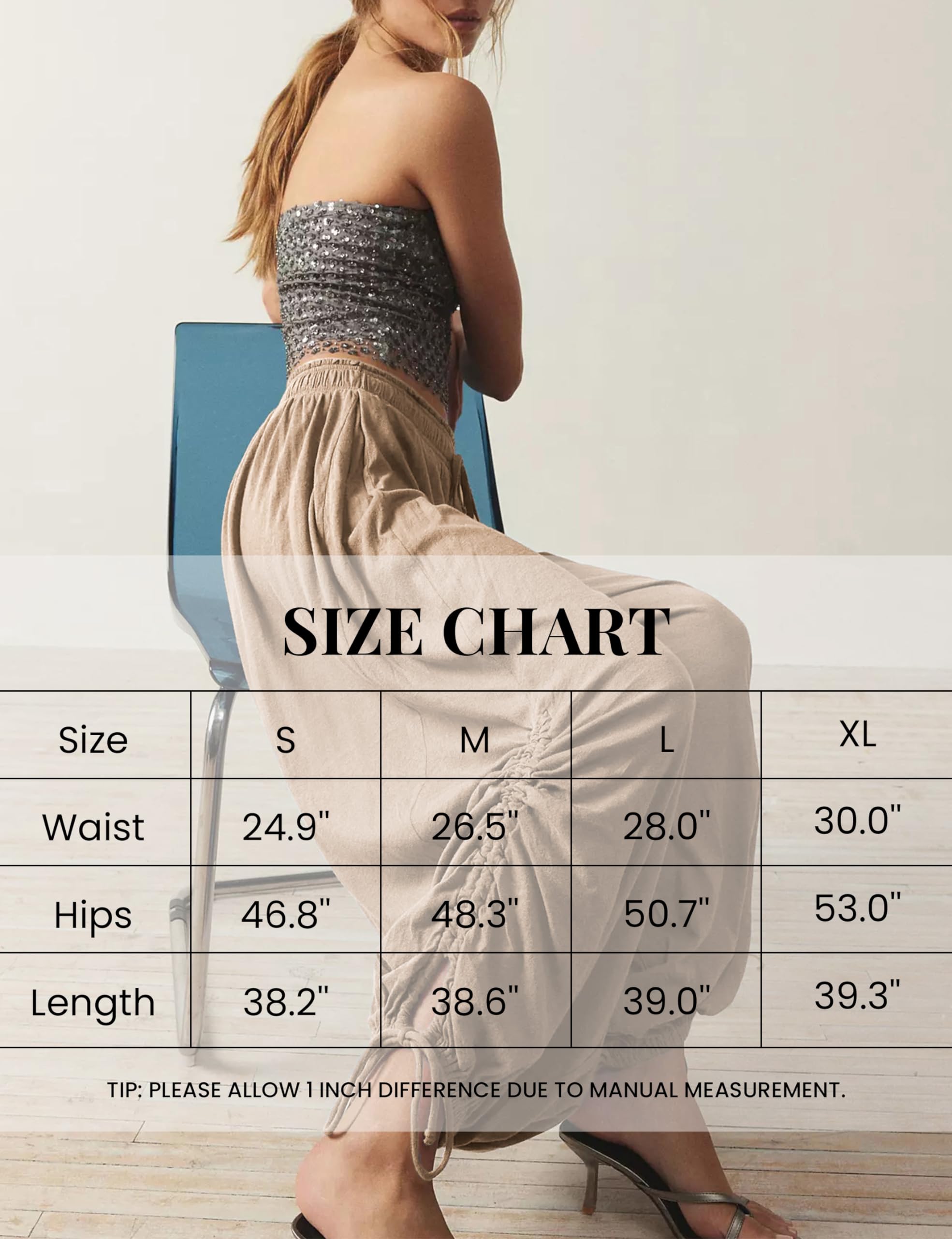 Women's High Waist Casual Sweatpants - Loose Fit Drawstring Wide Leg Jogger Pants for Yoga, Lounge & Running | Comfortable Palazzo Capri Pants for Women