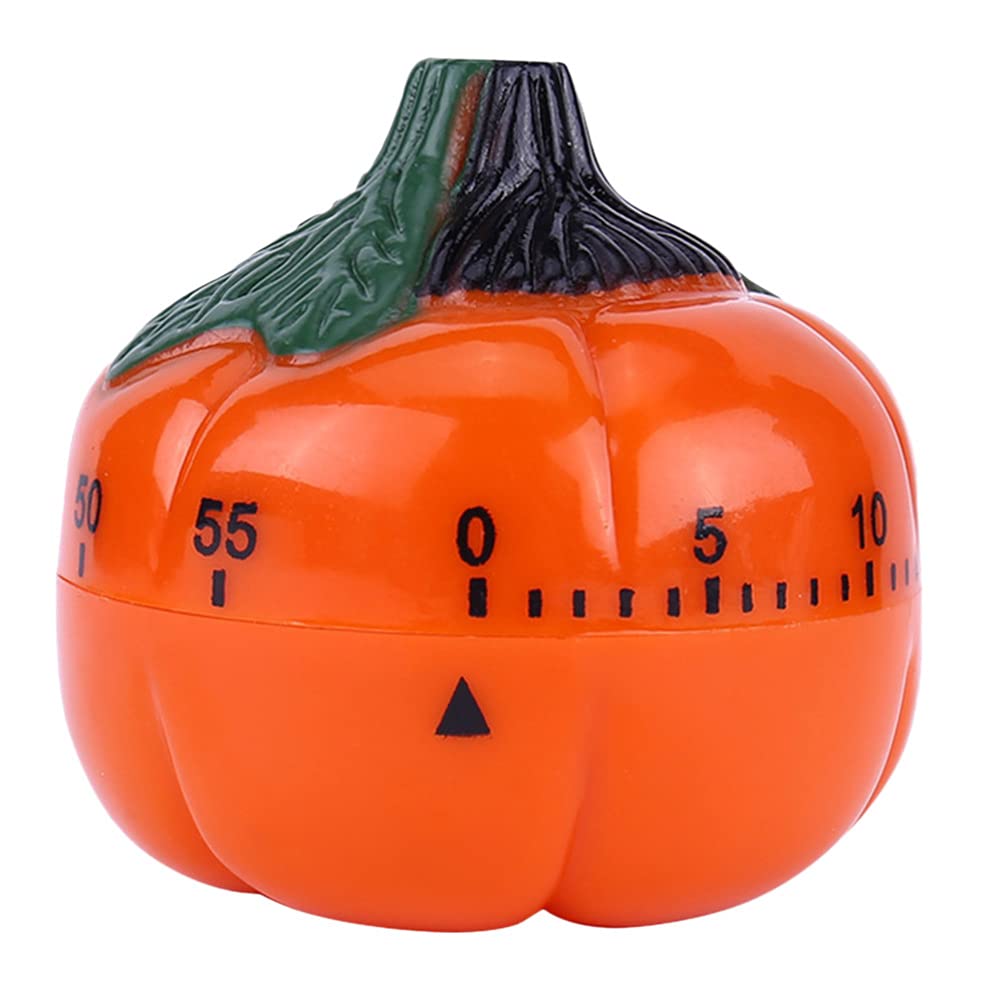 DOITOOL Cute Pumpkin Kitchen Timer - Manual Cooking Alarm Clock for Baking, Decor & Home Use | Perfect for Cookies, Desks & Gifts