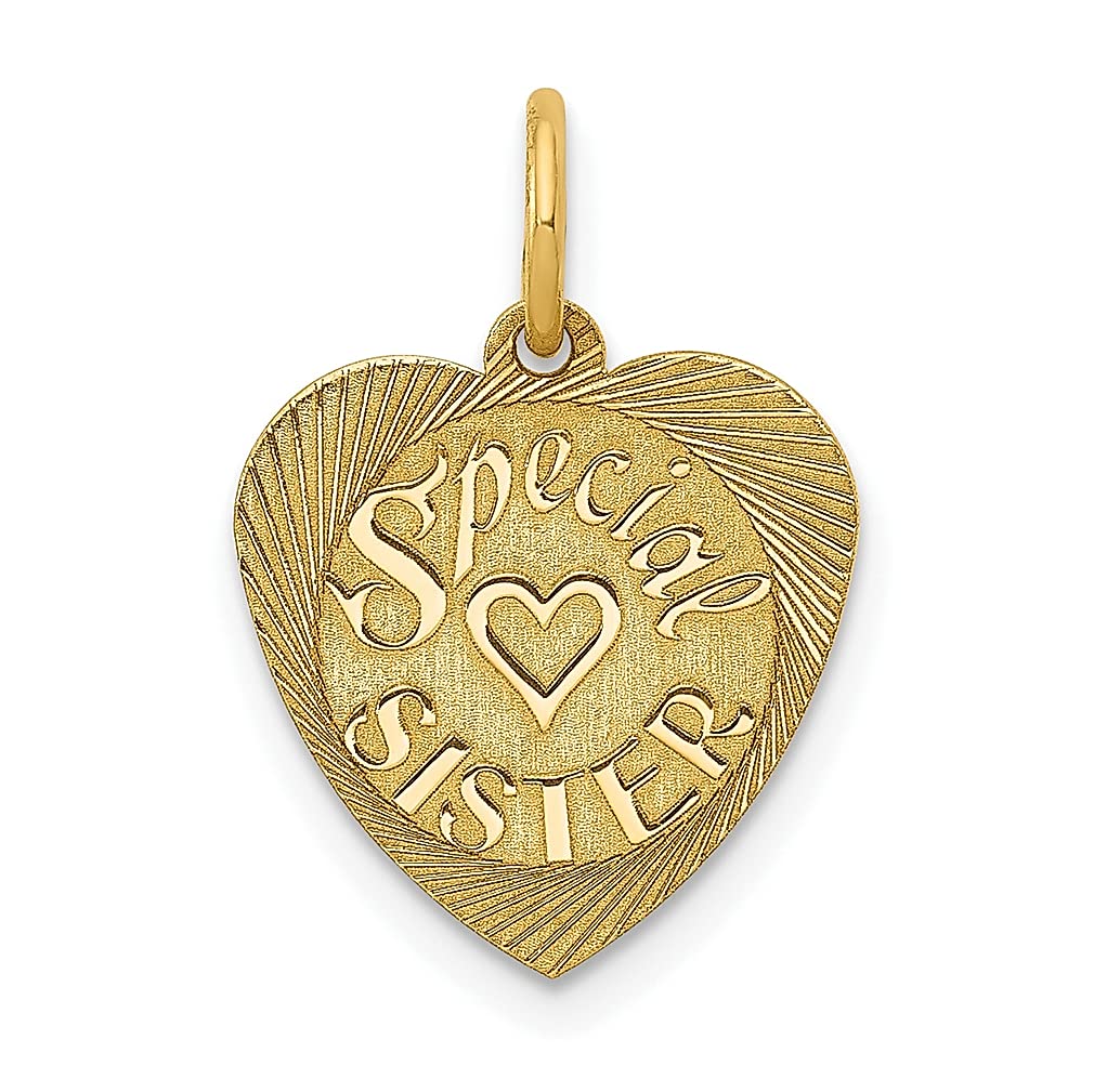 14K Gold Sister Charm Necklace - Women's Jewelry Gift for Birthdays & Anniversaries