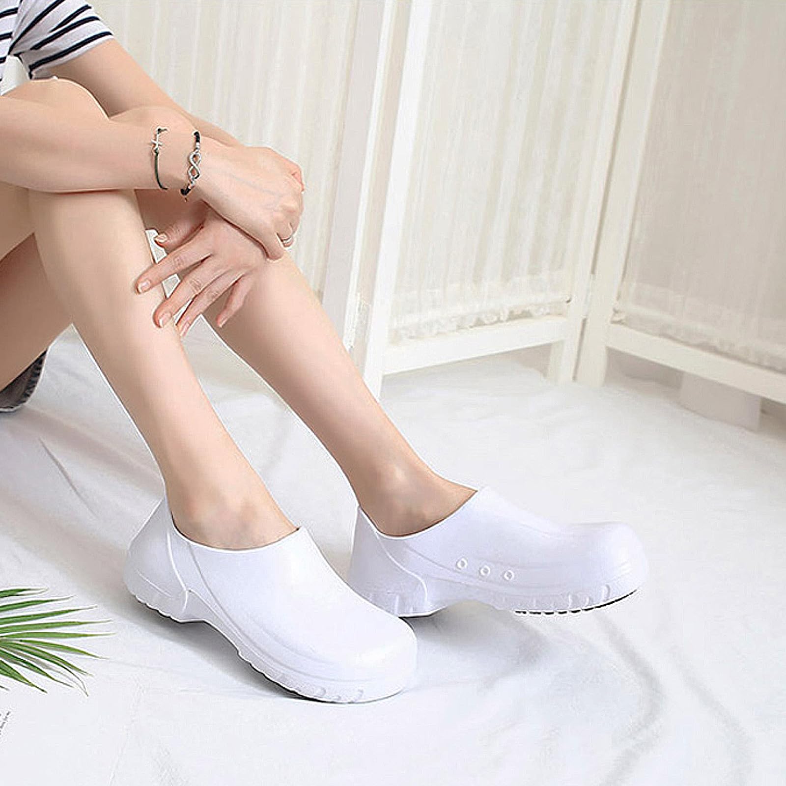 FLIOZY Non-Slip Waterproof Chef Shoes for Men & Women - Professional Kitchen Work Shoes, Nursing Shoes for Hospital, Garden & Outdoor Use - Unisex Safety Work Footwear