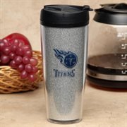 NFL Tennessee Titans Glitter Travel Tumbler 20oz Insulated Stainless Steel Cup - Perfect for Game Day, Office & Outdoor Adventures