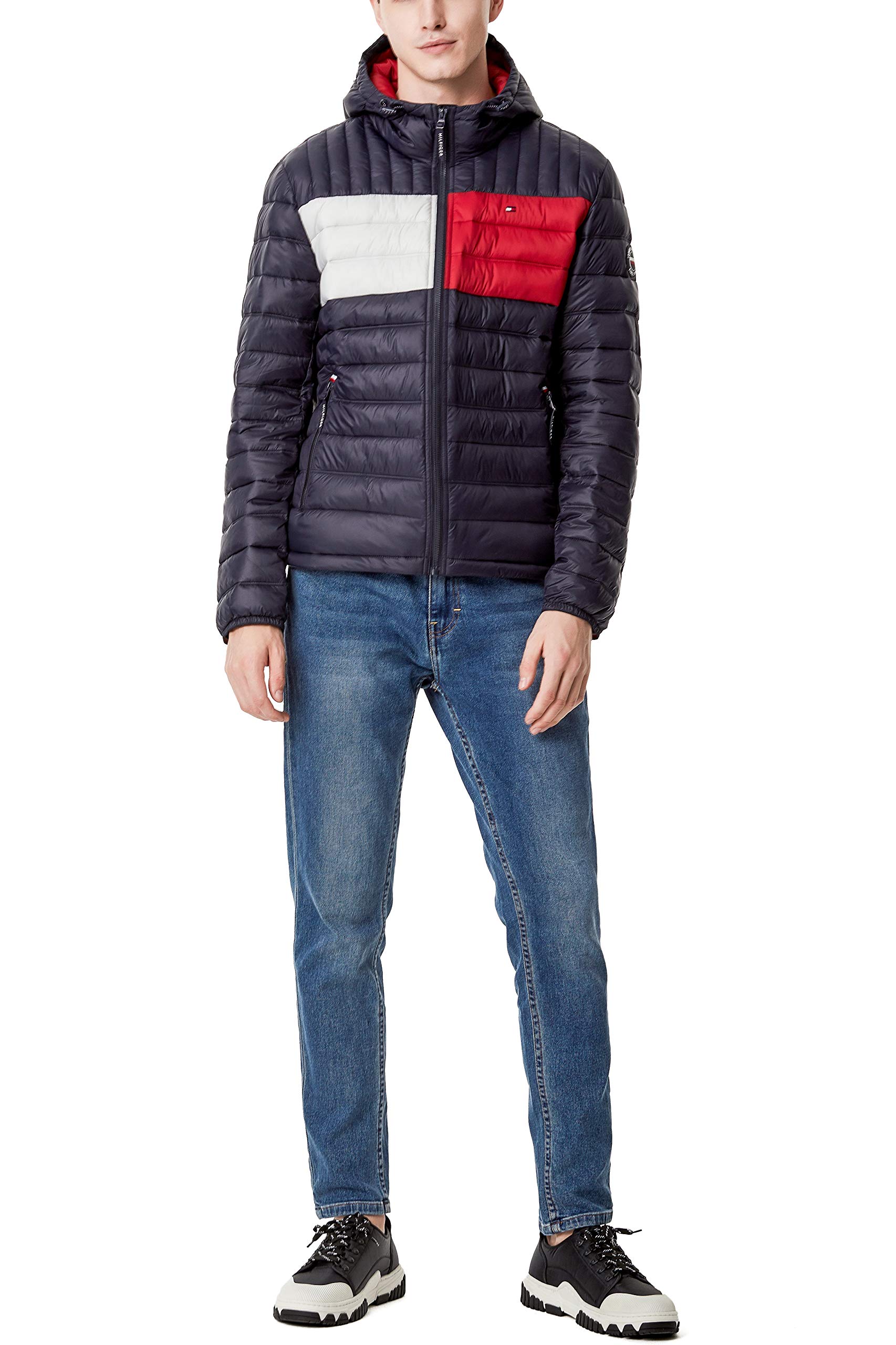 Tommy Hilfiger Men's Water Resistant Ultra Loft Filled Hooded Puffer Jacket - Winter Warm Coat for Outdoor Activities & Casual Wear