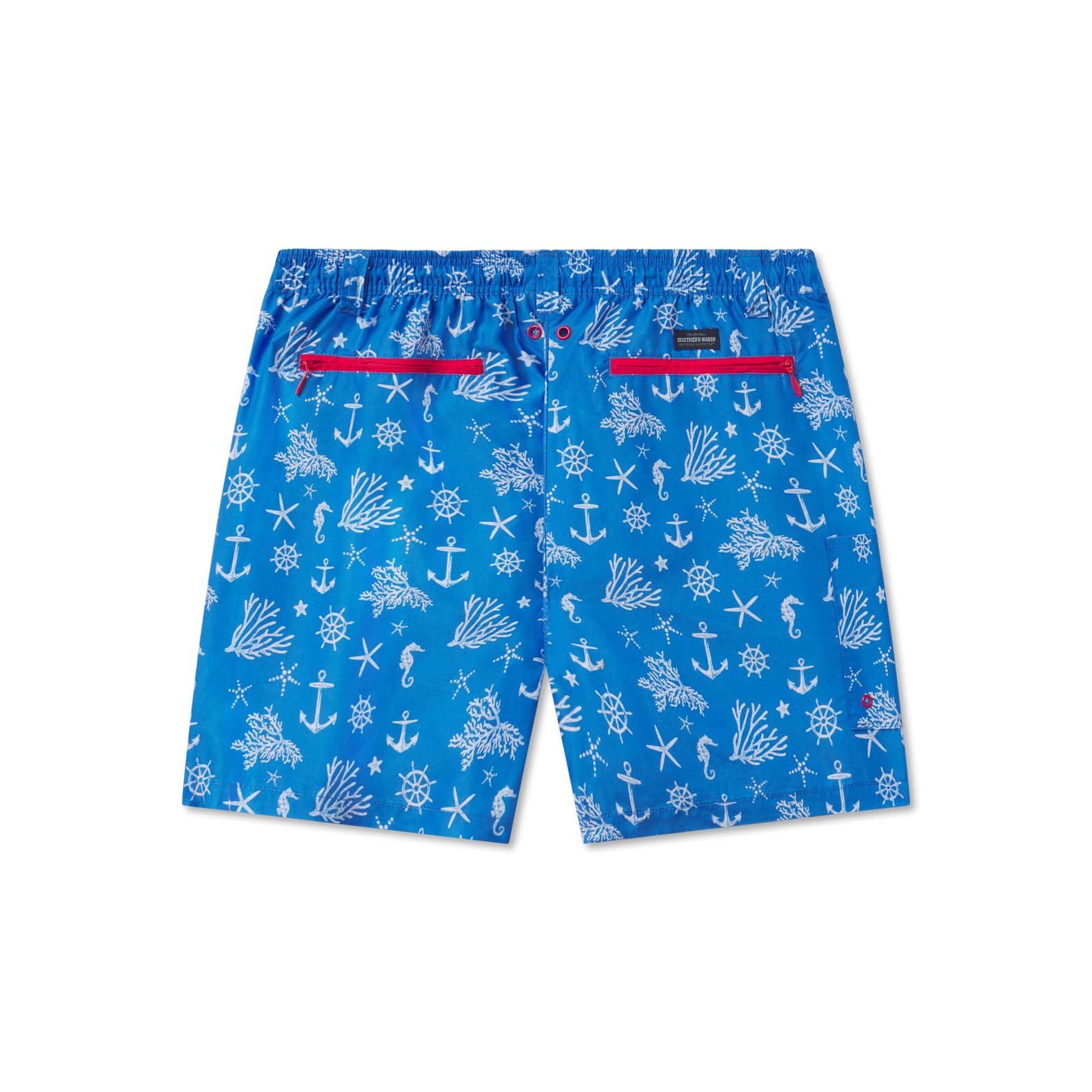 **Men's Quick-Dry Swim Trunks with Anchor Print - Comfortable Beach Shorts for Swimming, Surfing & Summer Vacations**