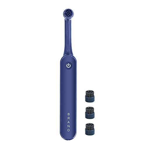 BDYJY Rechargeable Electric Toothbrush with 4 Brush Heads - 2 Minute Smart Timer for Adults & Kids, Rotating Power Toothbrush (Purple) - Perfect for Travel, Home & Daily Oral Care