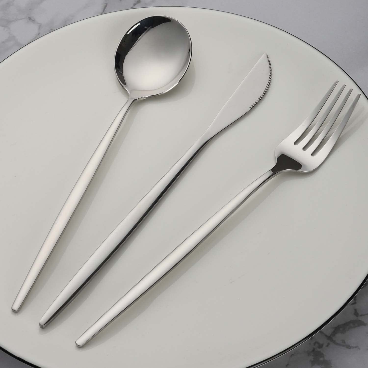 Premium 20-Piece Stainless Steel Silverware Set - Service for 4, Durable Flatware Cutlery Set for Home, Kitchen & Restaurant Use - Perfect for Dining, Entertaining & Everyday Meals