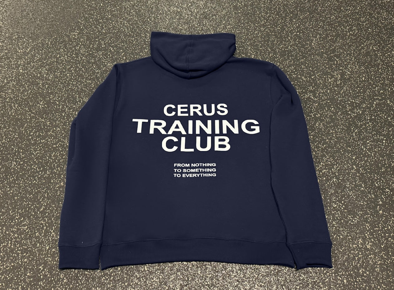 Cerus Navy Training Club Hoodie - Premium Cotton Pullover for Men & Women | Comfortable Casual Wear for Gym, Running, and Outdoor Activities