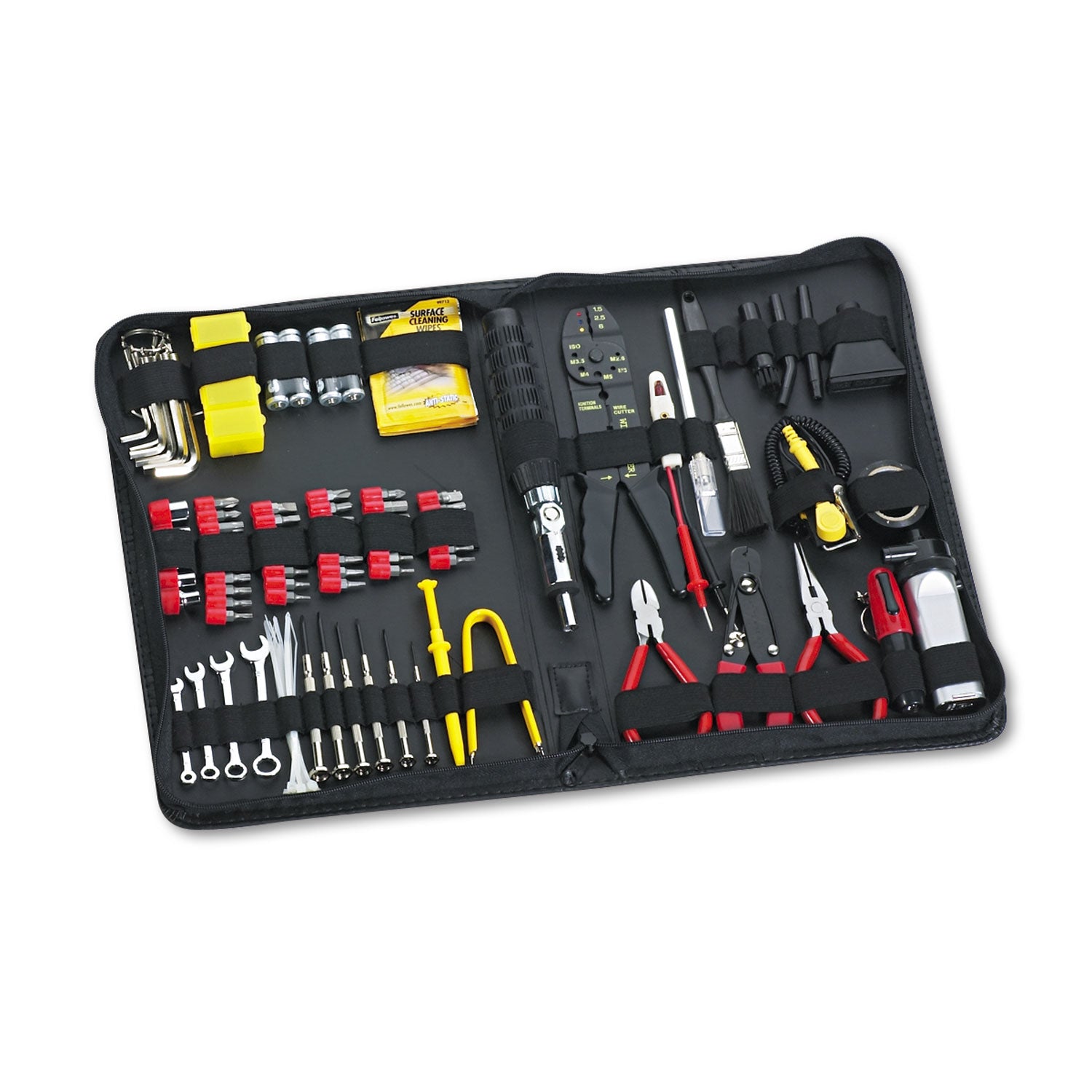 100-Piece Computer Repair Tool Kit with Black Vinyl Zipper Case - Perfect for PC Maintenance, Laptop Repairs & Electronics DIY Projects
