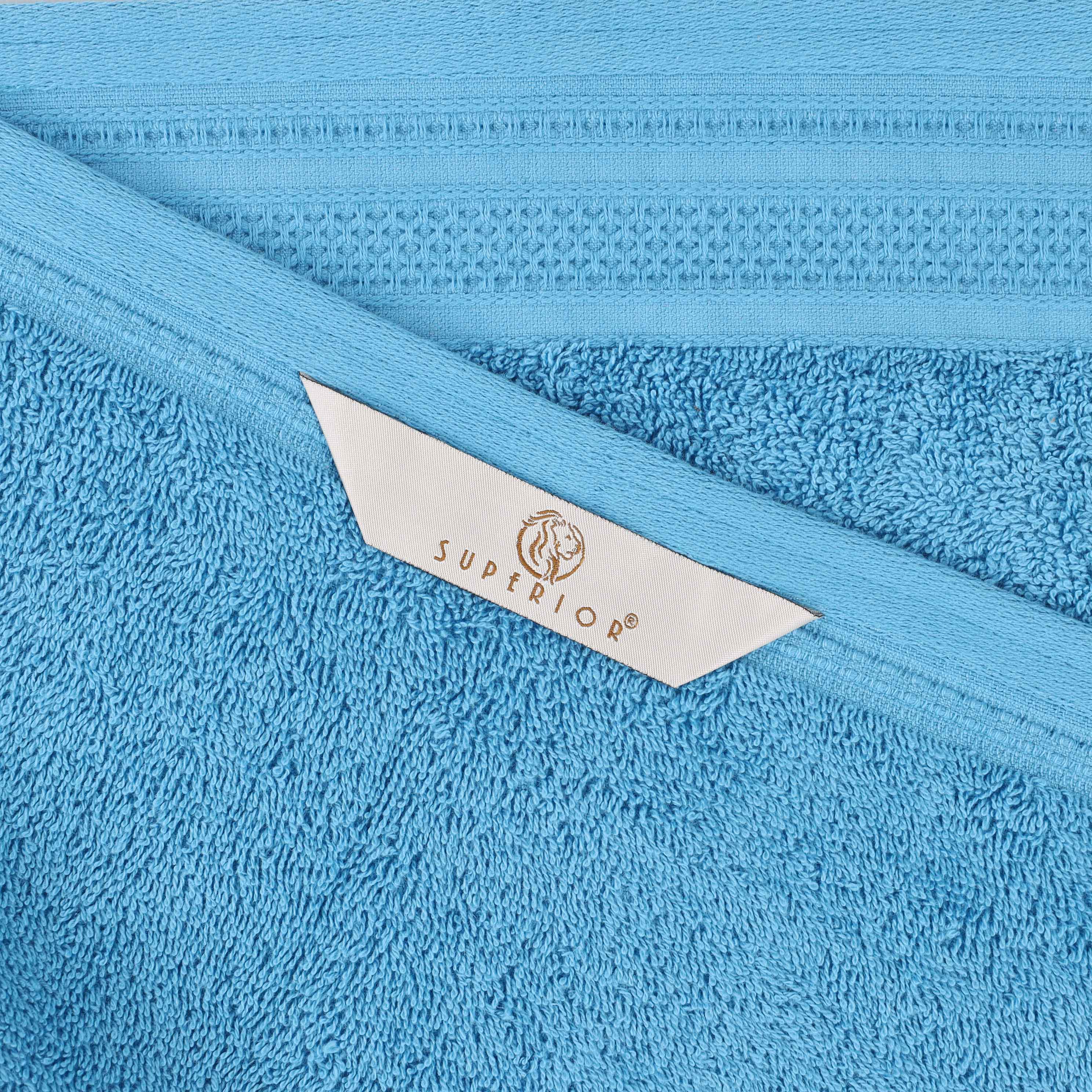 Premium Honeycomb Waffle Weave Cotton 6-Piece Bath Towel Set - Ultra Soft & Absorbent Luxury Towels for Spa, Bathroom & Guest Use