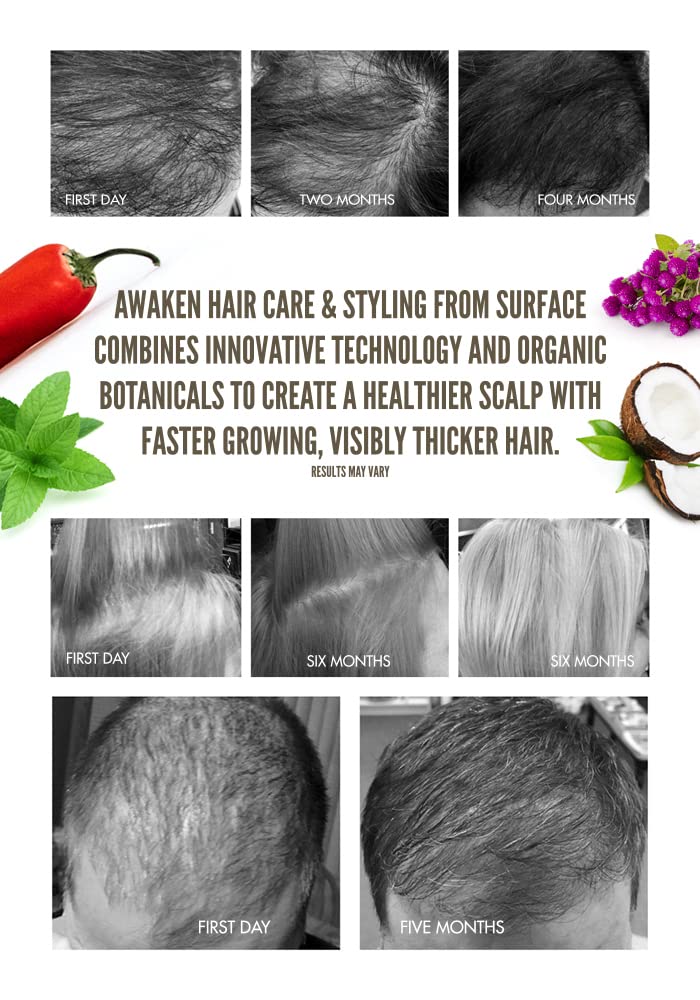 Organic Scalp & Hair Thickening Shampoo for Women & Men - Hydrating Treatment for Thinning Hair - Restores & Revitalizes Healthy Scalp - Perfect for Daily Hair Care & Volume Boost
