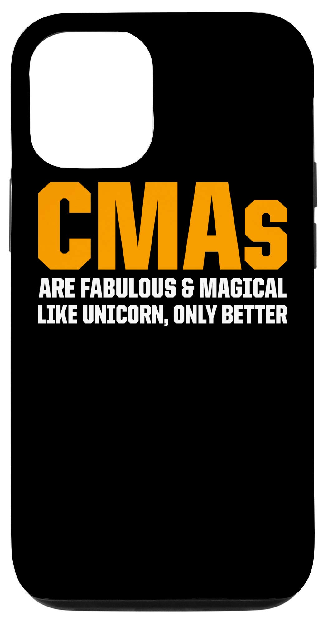 iPhone 12 & iPhone 12 Pro Shockproof Case - CMA Certified Medical Assistant Approved - Perfect for Healthcare Professionals & Hospital Use