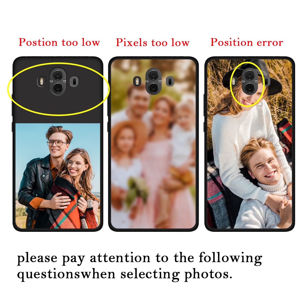 Custom Huawei Mate 10 Phone Case - Personalized Photo/Text/Name Design - Anti-Scratch Soft TPU Protective Cover (Black) - Perfect Gift for Birthday, Anniversary & Daily Protection