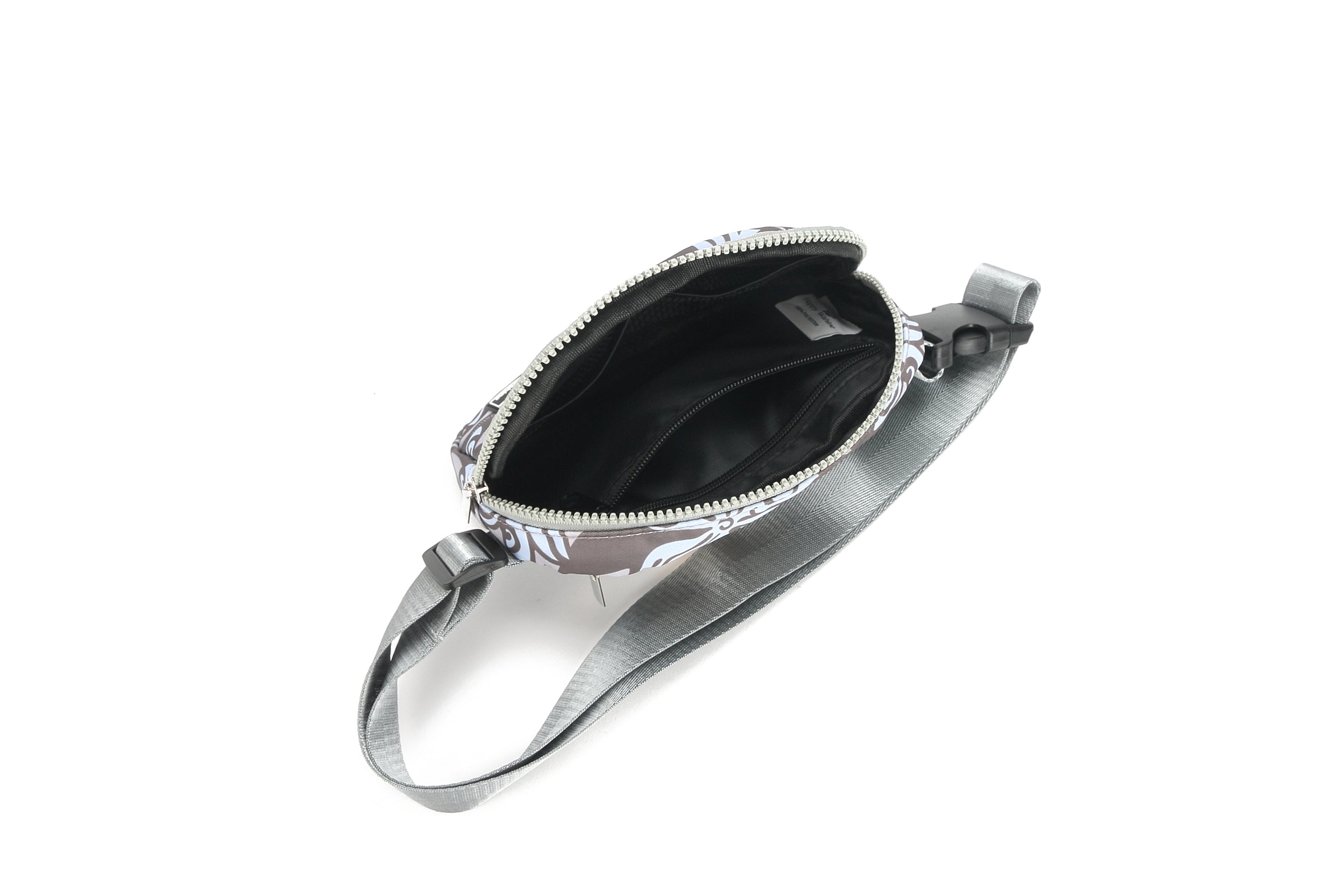 Jenna Tiare Infinity Grey Belt Bag - Stylish & Functional Waist Pack for Travel, Running, Hiking & Everyday Use