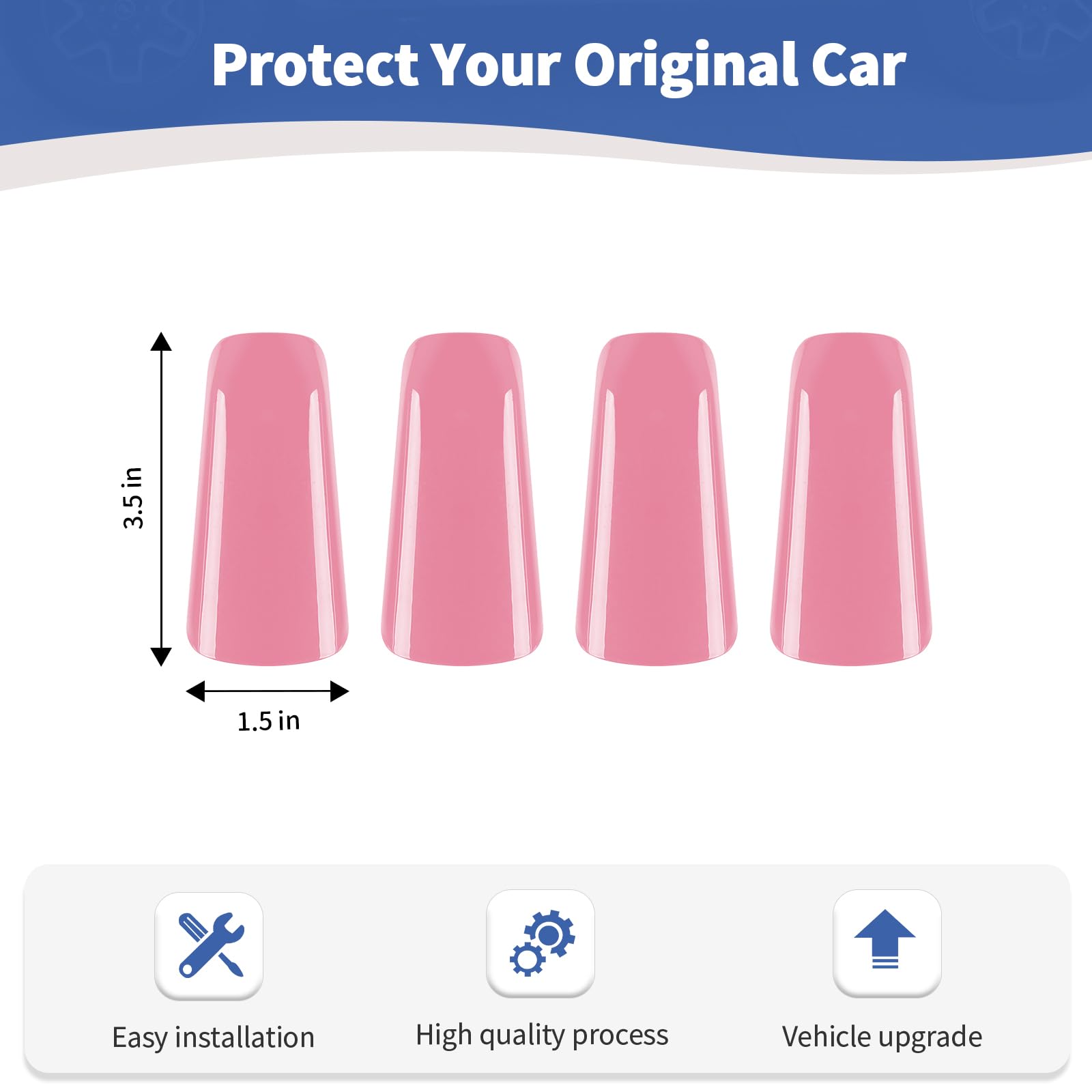 Pink A Pillar Grab Handle Cover Trim for Jeep Wrangler JL JLU & Gladiator JT (2018-2023) - Interior Accessories for Off-Roading & Daily Driving