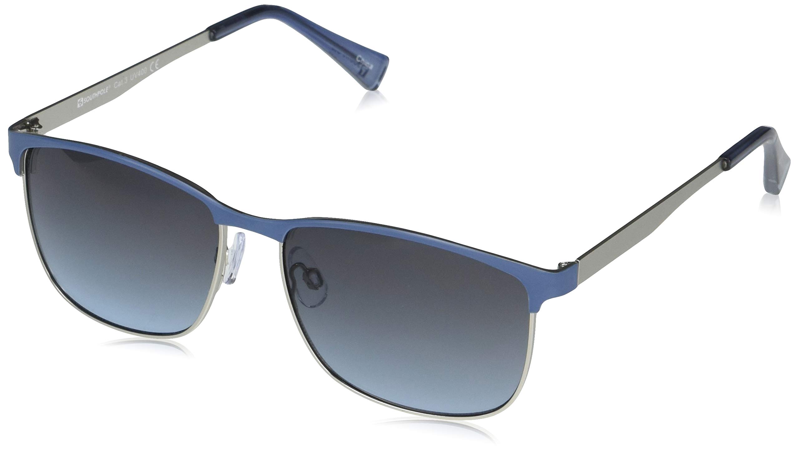 Southpole Retro Slim Metal Rectangular Sunglasses for Men - Classic Vintage Style UV Protection Shades - Perfect for Driving, Beach & Outdoor Activities
