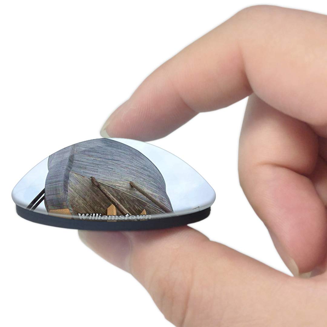 Williamstown Ark Encounter Kentucky USA Souvenir - 3D Crystal Glass Fridge Magnet for Whiteboard & Refrigerator - Perfect for Travel Memories, Home Decor & Gift Giving